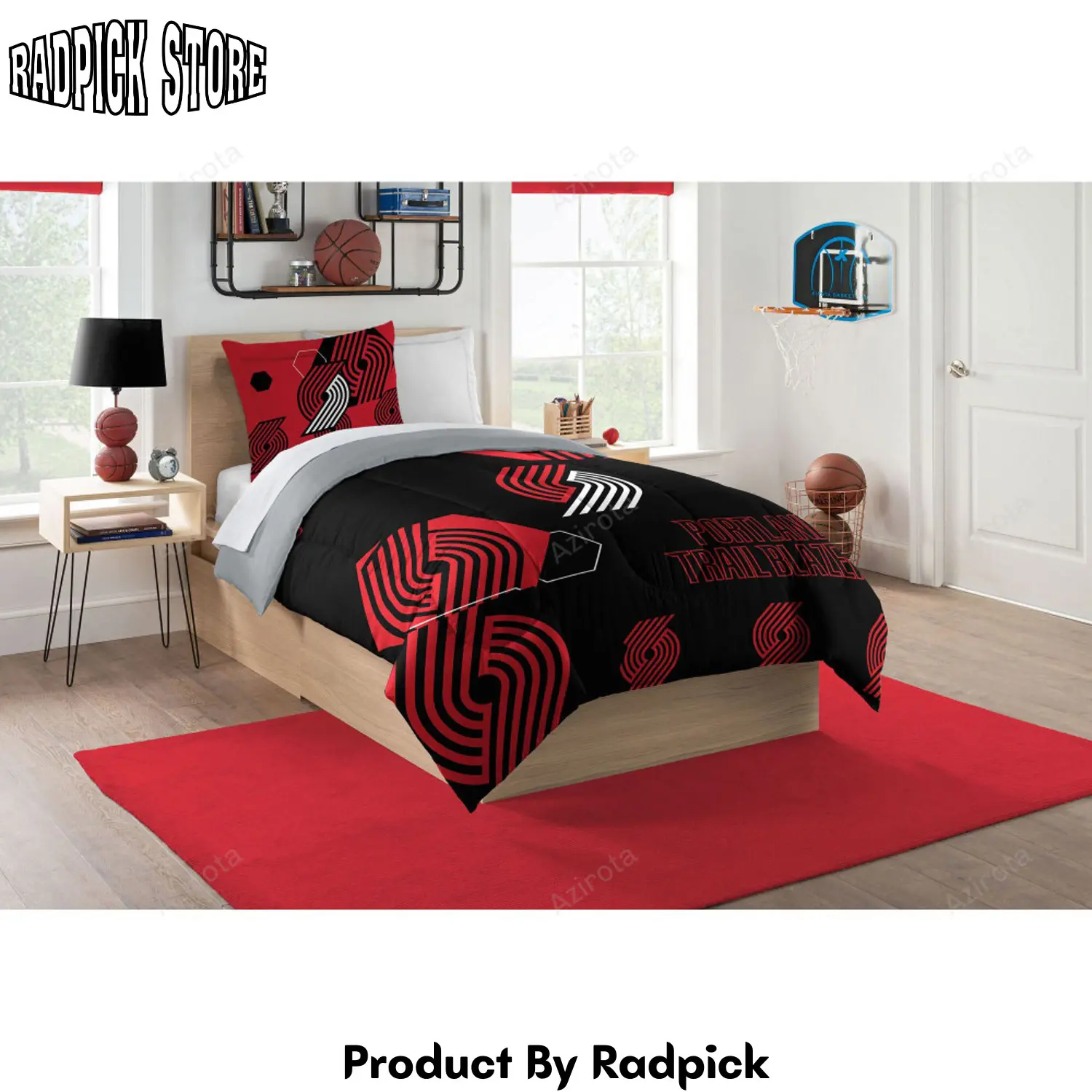 Radpick toronto raptors bedding set for fans duvet cover set rp327662